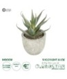 GloboStar® Artificial Garden SUCCULENT ALOE 21022 Τεχνητό Διακοσμητικό Φυτό Αλόη Μ6 x Π6 x Υ12cm